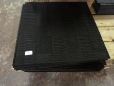 Twenty Three Loose Black Carpet Tiles