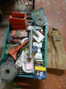 Box of Assorted Fittings, Storage Bins, etc.