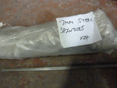 *Twenty Four 7mm Steel Spindles