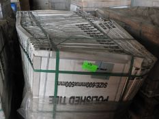 *Thirty Two Packs of Four 600x600mm Polished Floor Tiles 