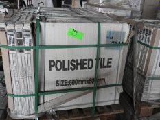 *Thirty Two Packs of Four 600x600mm Polished Floor Tiles 