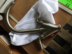 *Box of 10 Shavrin Kitchen Sink Swan Neck Taps in Brushed Nickel Finish