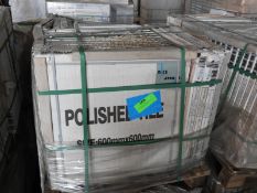 *Thirty Two Packs of Four 600x600mm Polished Floor Tiles 