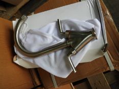 *Shavrin Kitchen Monobloc Tap in Brushed Nickel Finish