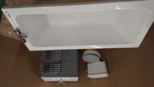 *Bathroom Pack Consisting of Bath, Mixer Tap, Basin, Wastes, Towel Rail, etc...
