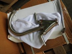 *Shavrin Kitchen Monobloc Tap in Brushed Nickel Finish