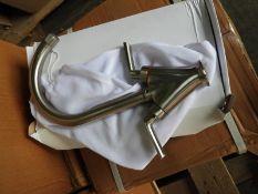 *Shavrin Kitchen Monobloc Tap in Brushed Nickel Finish