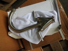 *Shavrin Kitchen Monobloc Tap in Brushed Nickel Finish