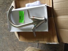 *Box of 10 Shavrin Swan Neck Kitchen Taps in Brushed Nickel Finish