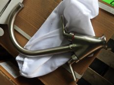 *Box of 10 Shavrin Kitchen Sink Swan Neck Taps in Brushed Nickel Finish