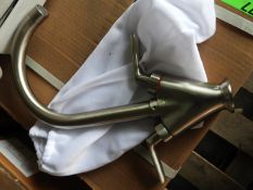 *Box of 10 Shavrin Kitchen Sink Swan Neck Taps in Brushed Nickel Finish