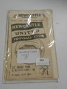 Eight 1950's Newcastle Programmes