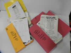Three Folders of Hull City and Other Team Sheets