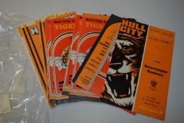 Twelve 1960's+ Hull City Programmes