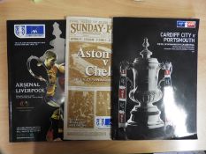 Three FA Cup Final Programmes