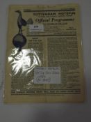 FA Cup Semi-Final at Tottenham Hotspur 1950 Official Programme Chelsea vs Arsenal