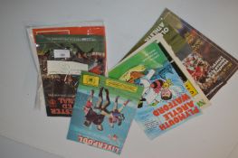 Various Cup Semi-Final Programmes Including Liverpool, etc.