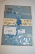England vs Yugoslavia at Arsenal 1950