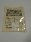Doncaster Rovers vs Hull City 1952 Programme