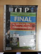 Three FA Cup Final Programmes