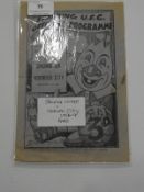 Spalding vs Norwich City Programme 1958/59