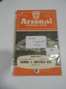 Arsenal vs Sheffield Wednesday 1956-57