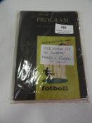 Two Copies of 1958 World Cup Mexico vs Sweden Programme