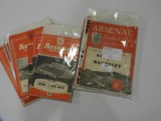 25+ 1950's to 1990's Arsenal Programmes (Mostly 1950's)