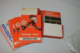 Binder of 1970's Swindon Town Programmes