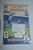 England vs Argentina at Wembley 1951