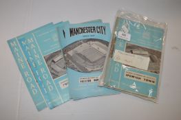 Twenty Manchester City Programmes from the 1960's