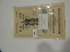 FA Cup Semi-Final Wolves vs Man United 1949