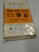 Hull City Home Programmes 1959-60