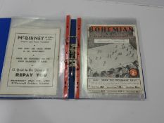 Fifteen 1939-1941 Bohemian A.F.C. Programmes