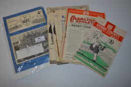 Mixed Early 1950's Programmes Including Derby County, Arsenal, etc.