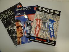 Three FA Cup Final Programmes - 1995, 2006 & 2008