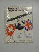 Switzerland vs England 1981