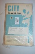 Thirty Three Manchester City Programmes from the 1960's