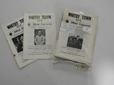 Twenty Nine Mixed Copies of Whitby Town Programmes 1984/85 Season