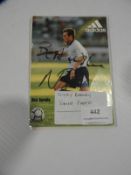 Signed Nicky Barmby Photograph