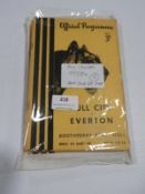 Seventeen Hull City Programmes from the 1953-54 Season