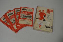 Twenty Nine 1960's Bristol City Programmes