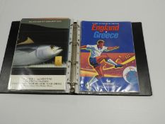 Collection of Various 1990's England Home Programmes