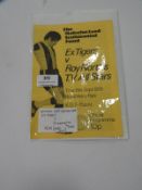 The Malcolm LOrd Testimonial Fund; Ex Tigers vs Roy Norths T.V. All Stars 1979