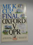 Milk Cup Final 1986 Oxford vs QPR