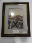 Framed & Signed Photograph of Lester Piggott (Rare)