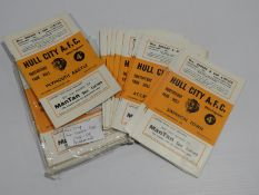 Full 1958-59 Season of Hull City A.F.C. Programmes