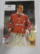 Eric Cantona Signed Photograph
