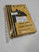 Full 1954-55 Season of Hull City Programmes Including Leeds and Liverpool