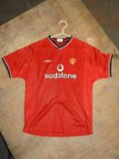 Umbro Manchester United Home Shirt with Vodafone Sponsor Size: Small